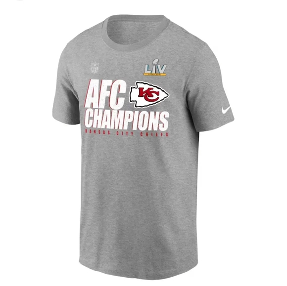 NWT Men's Kansas City Chiefs AFC Champions LIV Super Bowl T-shirt - Picture 4 of 5